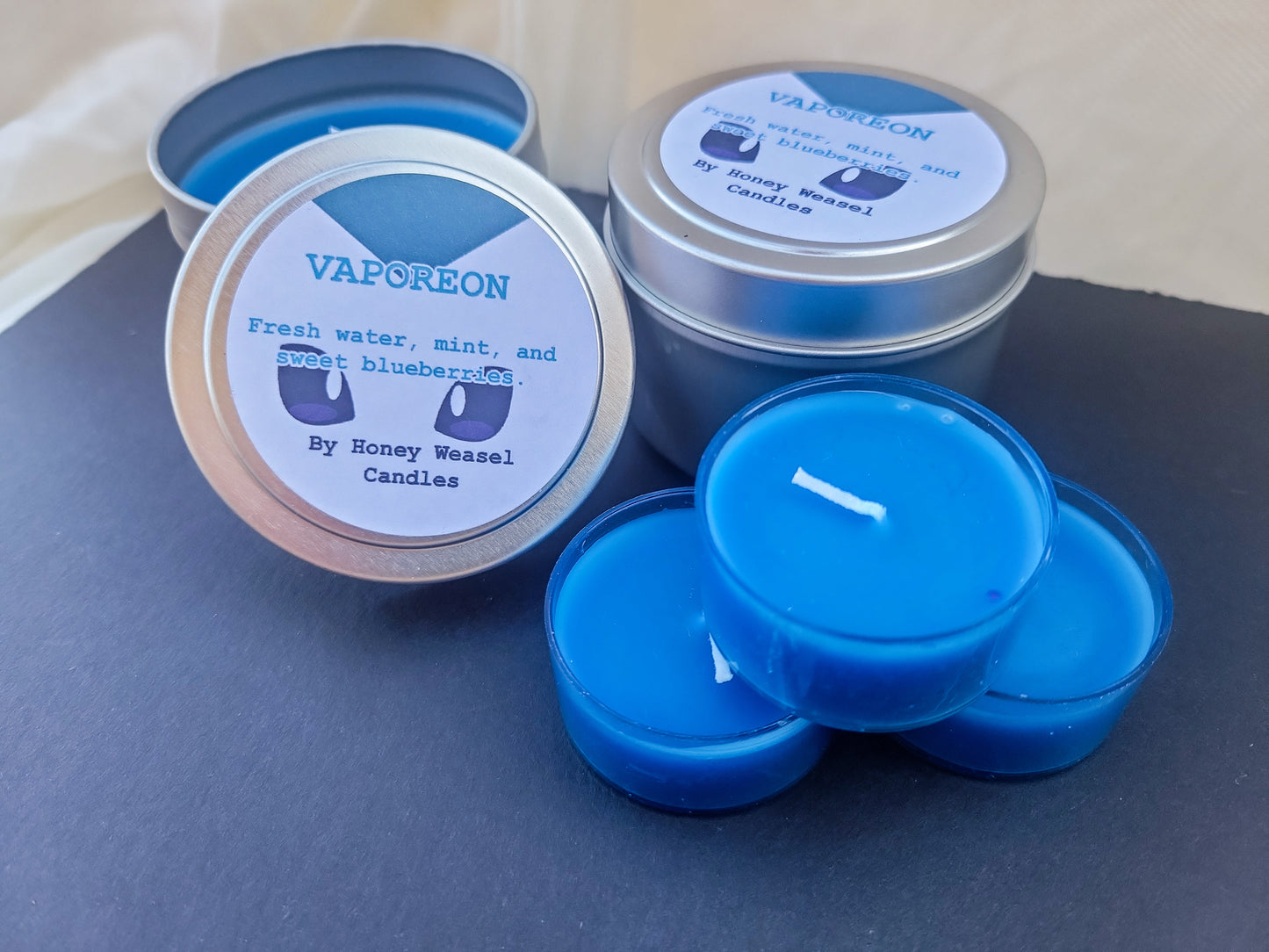 Vaporeon Inspired Candle